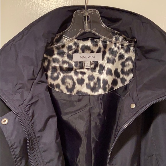 Nine West Hooded Anorak Rain Parka 